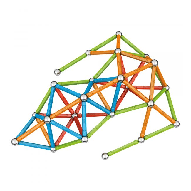 Set de constructie magnetic Geomag, Confetti, 127 piese - 4AKGEOM-354