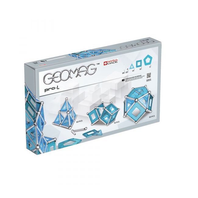 Set de constructie magnetic Geomag PRO-L 75 piese - 4AKGEOM-023