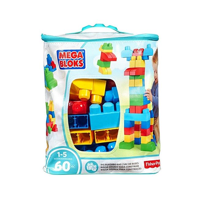 Set Fisher-Price Cuburi Colorate de Construit Mega Bloks 60 de piese - 4AKDCH55
