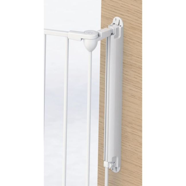 Tarc de siguranta modular cu 5 panouri, metal alb, Noma, N94047