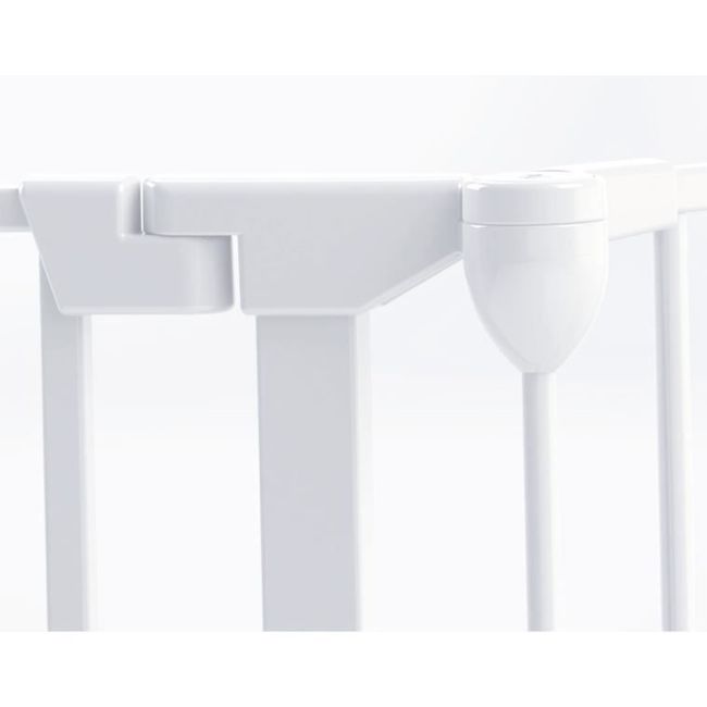 Tarc de siguranta modular cu 5 panouri, metal alb, Noma, N94047