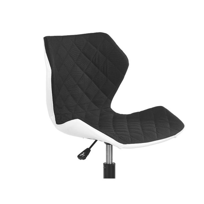 Scaun birou ergonomic, hm matrix, stofa si piele ecologica, inaltime reglabila, rotire 360 ˚, 100 kg, alb/negru drm4762