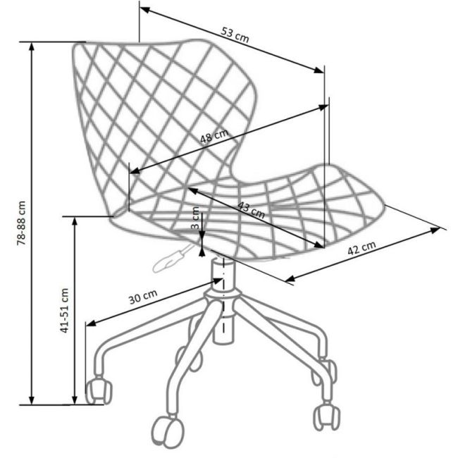 Scaun birou ergonomic, hm matrix, stofa si piele ecologica, inaltime reglabila, rotire 360 ˚, 100 kg, alb/negru drm4762