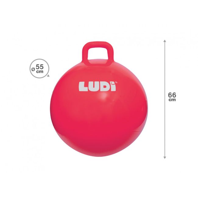 LUDI Minge saltareata RED 55 cm DNBLUD90101