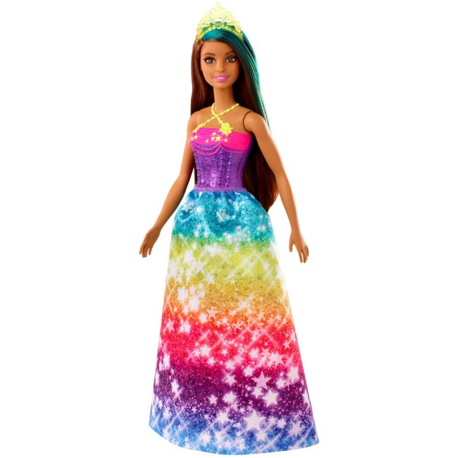 BARBIE PAPUSA PRINTESA DREAMTOPIA CU CORONITA GALBENA VIVMTGJK12_GJK14