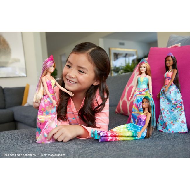 BARBIE PAPUSA PRINTESA DREAMTOPIA CU CORONITA ROZ VIVMTGJK12_GJK13