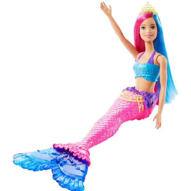 BARBIE PAPUSA SIRENA CU CORONITA VERDE VIVMTGJK07_GJK08
