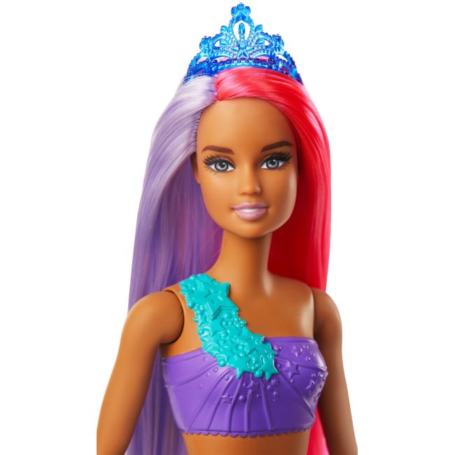 BARBIE PAPUSA SIRENA CU PARUL IN DOUA CULORI VIVMTGJK07_GJK09