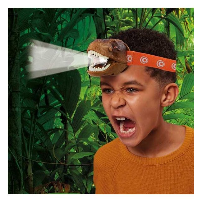 Lanterna de cap t-rex