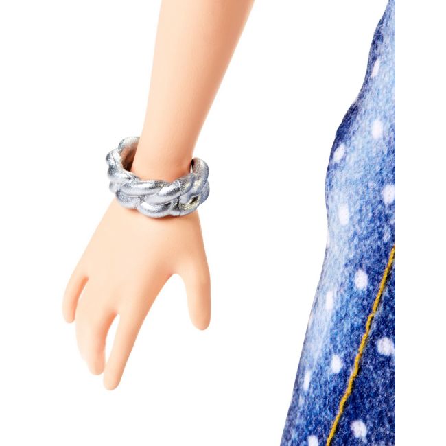 PAPUSA BARBIE FASHIONISTA CU SALOPETA SI O COAFURA VERDE VIVMTFBR37_FXL57