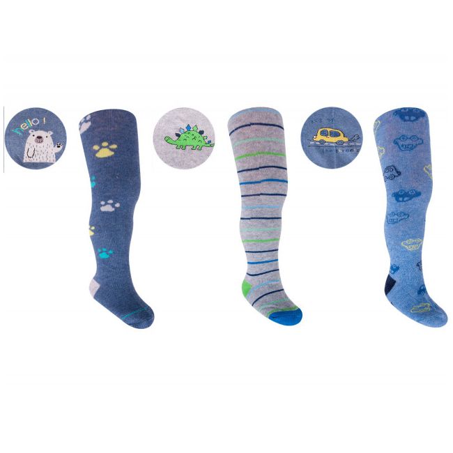 Dres din bumbac pentru baieti cu desene - Modele diverse RA-03-B-Div.0-3 luni ↔ 0-6 luni
