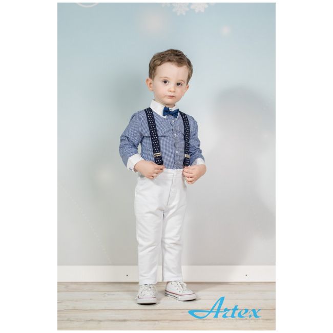 Set complet cu pantalonasi cu bretele - Perfect Look - Art-Set-PrefectLook.3-6 luni (Marimea 18 incaltaminte)