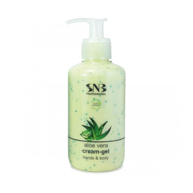 SNB Crema Gel pentru maini si corp cu particule de Aloe Vera EXL1350