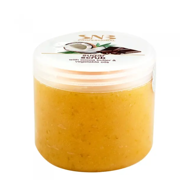 SNB Scrub cu zahar, unt de cacao si uleiuri vegetale pentru picioare si corp 400 ml 400-ml EXL353_971