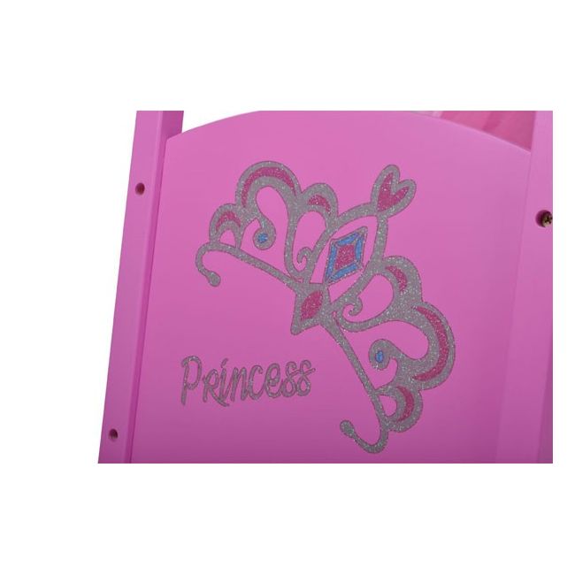 Patut din lemn pentru papusi Diadem Pink BBX67224