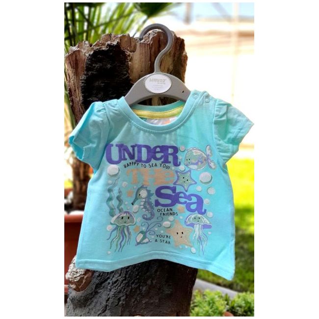 Tricou fetite - Under the sea DKW138-3.12-18 luni (Marimea 21 incaltaminte)