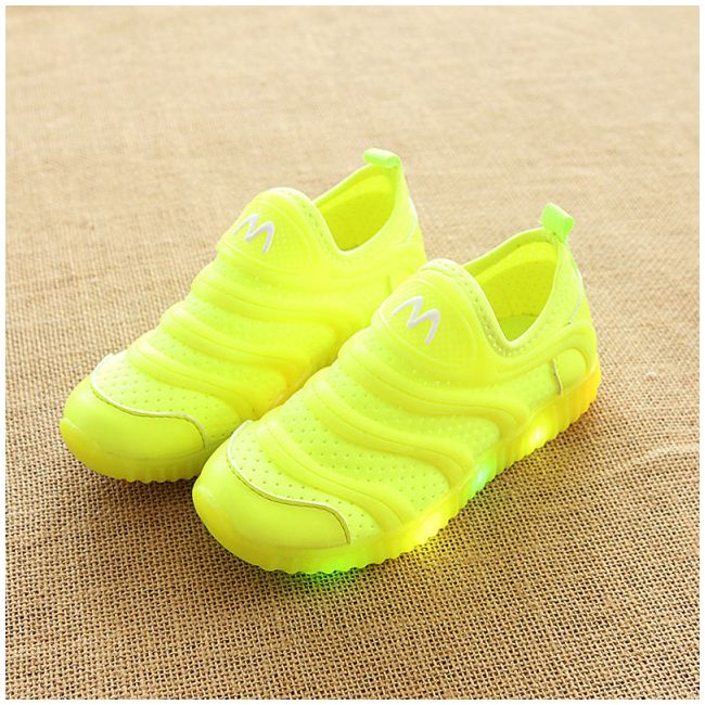 Adidasi verde neon cu luminite LIc-8-3-bo4.Marimea 22