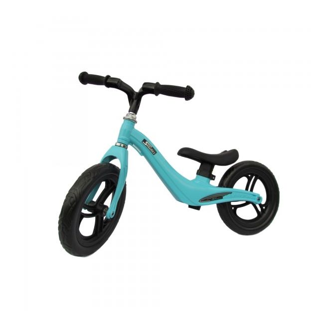 Bicicleta fara pedale 12 inch Albastra foarte usoara 2kg inaltime reglabila roti EVA cadru magneziu - SOLSKMADB