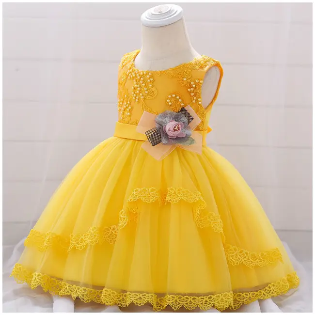 Rochita ocazie - Yellow pearls MDL1886XZ-4.0-3 luni
