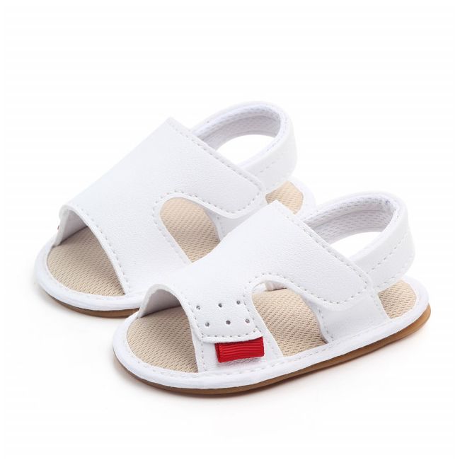 Sandalute albe pentru baietei MBD2166-3-SA2.3-6 luni (Marimea 18 incaltaminte)