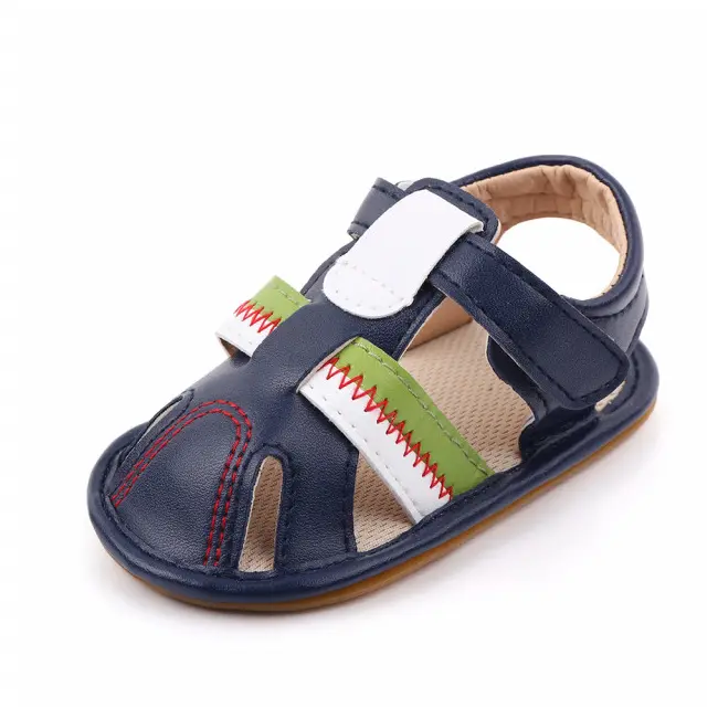 Sandalute bleumarine cu barete pentru baietei MBd2400-2-p29
