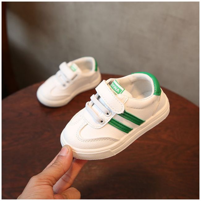 Adidasi albi cu dungi verzi (Marime Disponibila: Marimea 24) MBYJ555-1-p31