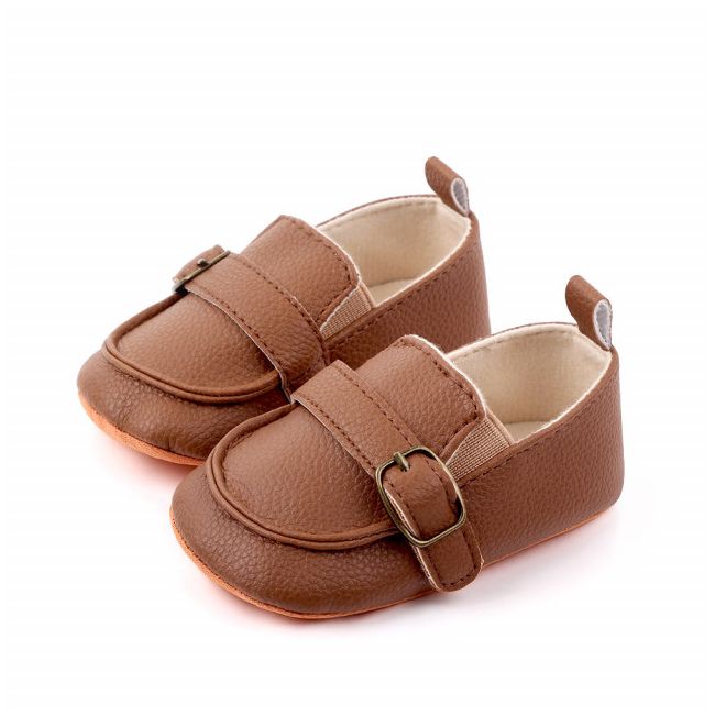 Pantofiori eleganti maro pentru baietei LId2373-1-p8