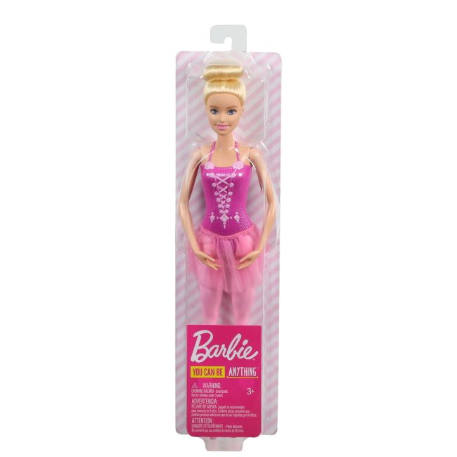 PAPUSA BARBIE BALERINA BLONDA CU COSTUM ROZ VIVMTGJL58_GJL59