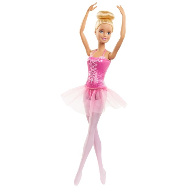 PAPUSA BARBIE BALERINA BLONDA CU COSTUM ROZ VIVMTGJL58_GJL59
