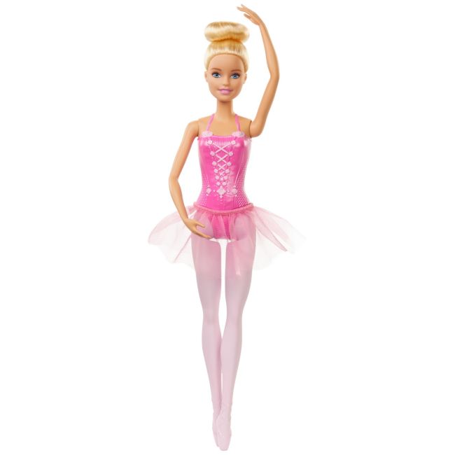 PAPUSA BARBIE BALERINA BLONDA CU COSTUM ROZ VIVMTGJL58_GJL59