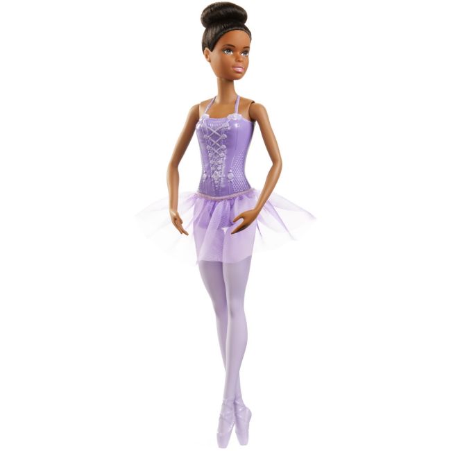 PAPUSA BARBIE BALERINA CREOLA CU COSTUM LILA VIVMTGJL58_GJL61