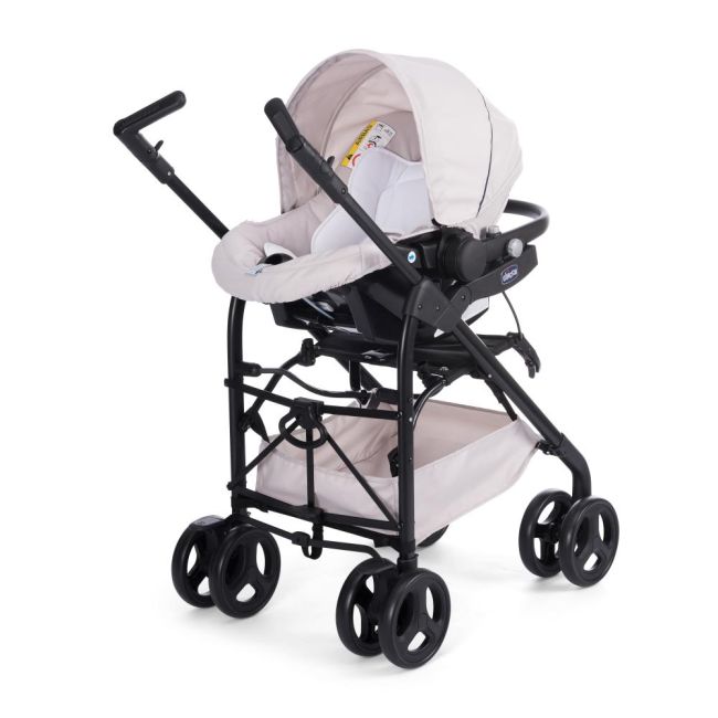 Carucior 3 in 1 Chicco Trio Sprint, car kit, SandShell, 0luni+ - CHC79366-8_SANDSHELL