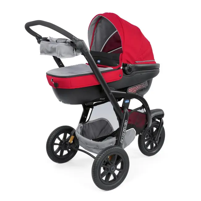 Carucior Chicco Trio Activ3, Car Kit, 0+luni, Red Berry - CHC79270-8_RED BERRY
