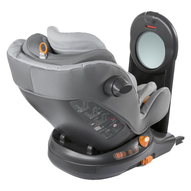 Scaun auto rotativ 360 Chicco AroundU ISize, Isofix, Pearl, 0-18kg - CHC79579-8_PEARL