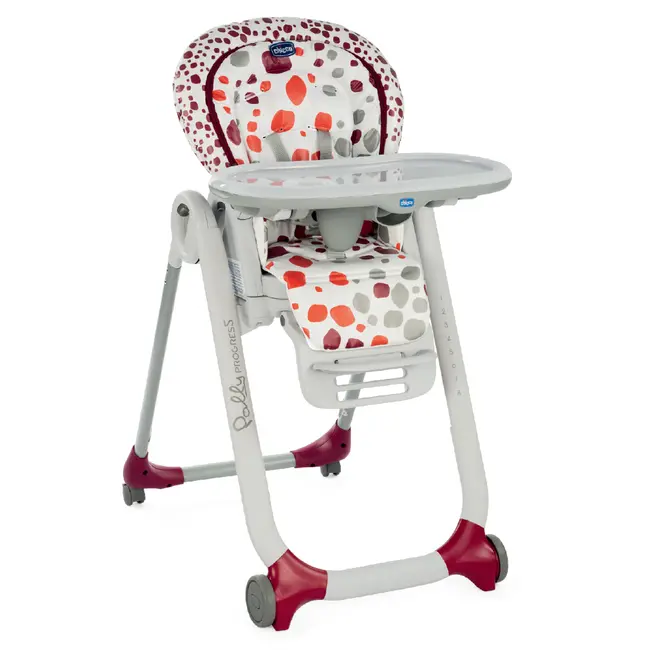 Scaun de masa Chicco Polly Progres 5 in 1, Cherry, 0 luni+  - CHC79336-8_CHERRY