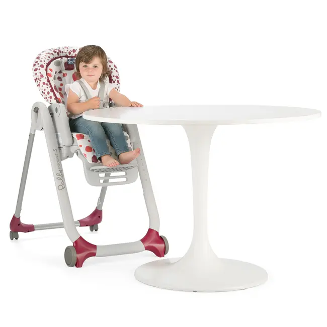 Scaun de masa Chicco Polly Progres 5 in 1, Cherry, 0 luni+  - CHC79336-8_CHERRY