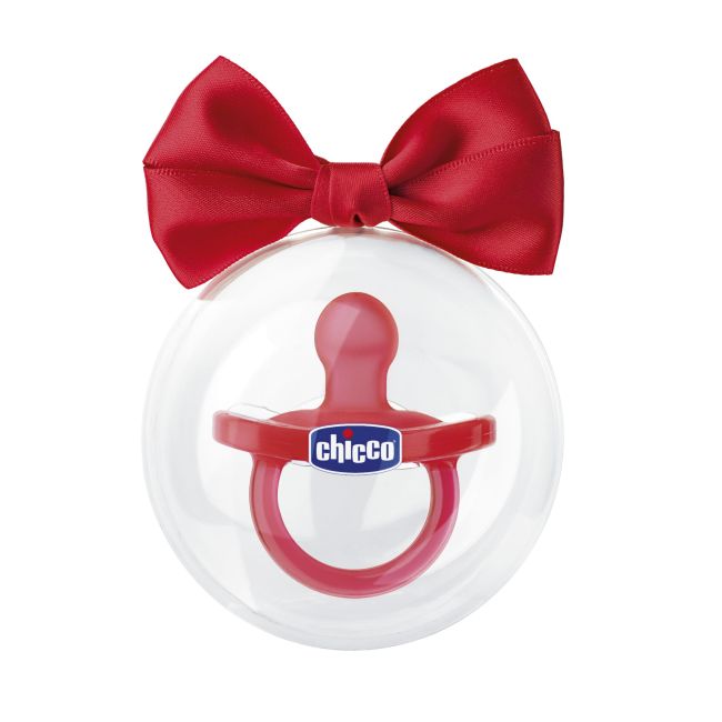 Suzeta Chicco silicon monobloc PhysioSoft Special Edition 0-6luni, Red (Rosu) - CHC7301133-7_RED