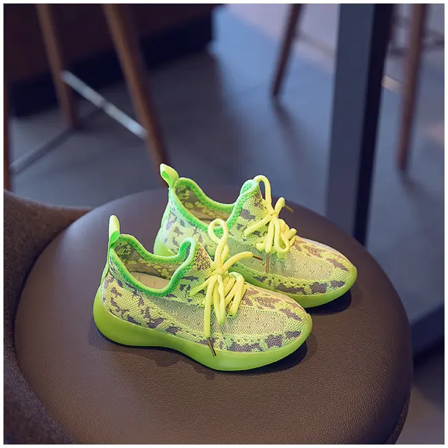 Adidasi verde neon pentru copii LIBBY10-4-AC