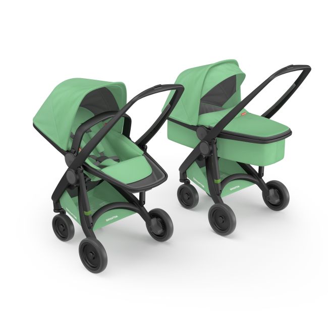 Carucior 2 in 1, Greentom, 100% Ecologic, Black Mint KRTABCDBLACKMINTV16