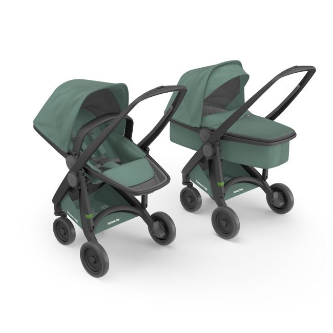 Carucior 2 In 1, Greentom, 100% Ecologic, Black Sage KRTABCDBLACKSAGE