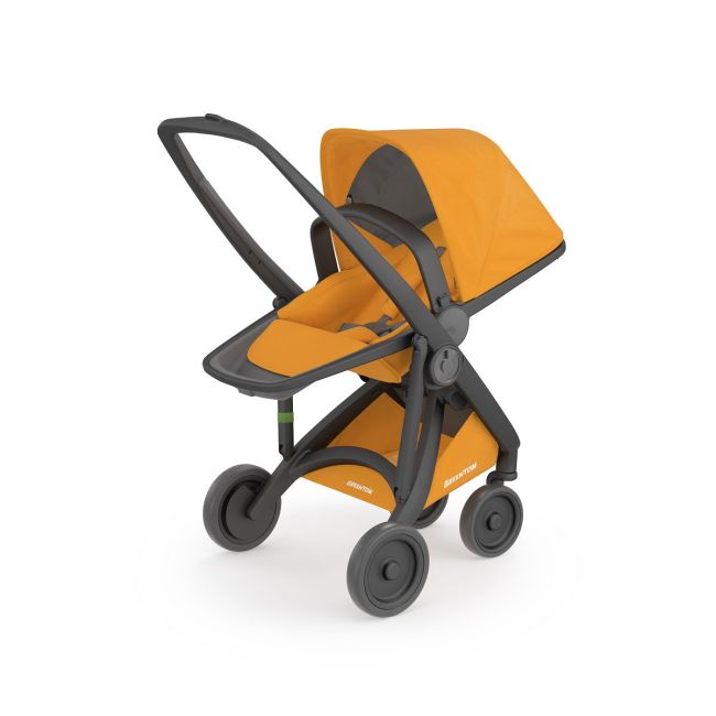 Carucior, Greentom, Reversible, 100% Ecologic, Black Sunflower KRTABDBLACKSUNFLOW