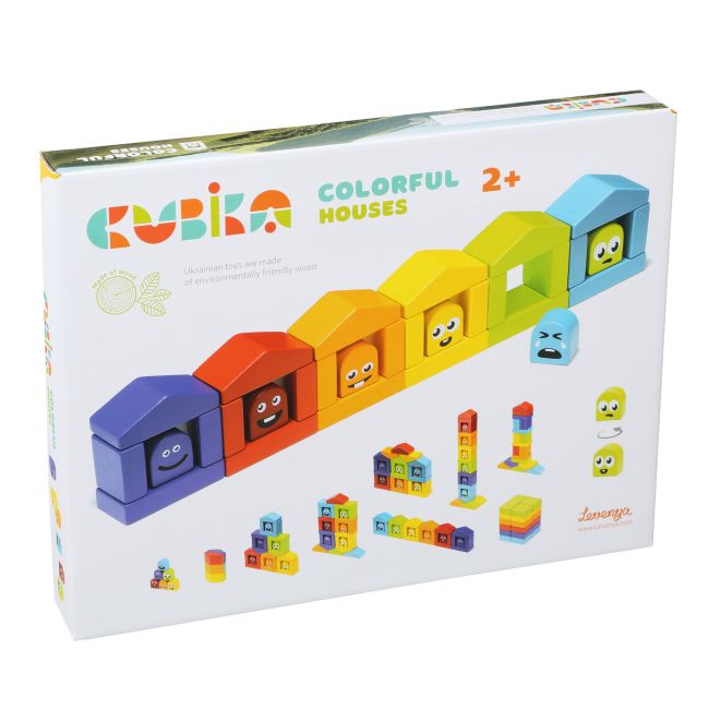 Jucarie Din Lemn, Cubika, “CASUTELE VESELE ” KRT14866