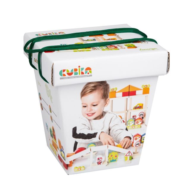 Jucarie Din Lemn, Cubika - Kit De Constructie Pentru Baietei KRT13913