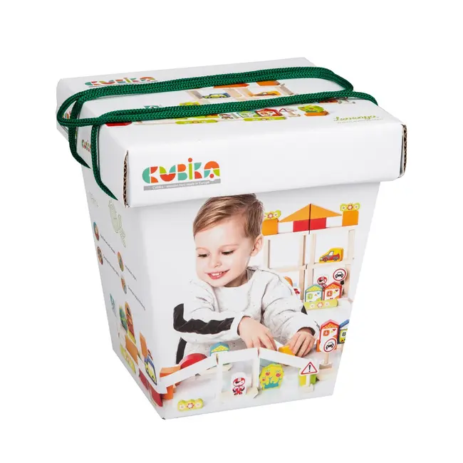 Jucarie Din Lemn, Cubika - Kit De Constructie Pentru Baietei KRT13913