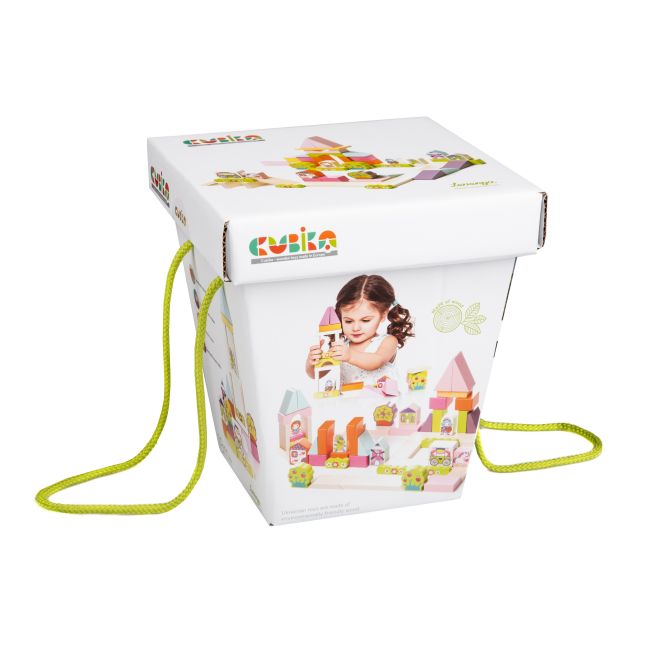 Jucarie Din Lemn, Cubika - Kit De Constructie Pentru Fetite KRT13906