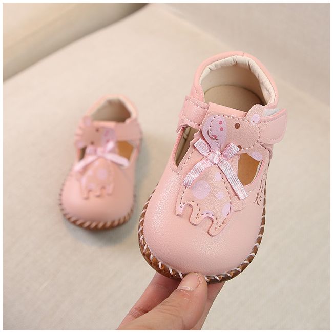 Pantofiori roz - Sweet giraffe - MB9F03-2-p22.9-12 luni (Marimea 20 incaltaminte)
