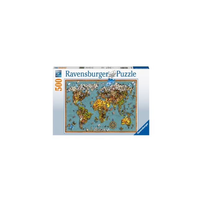 PUZZLE HARTA LUMII FLUTURI, 500 PIESE - ARTRVSPA15043