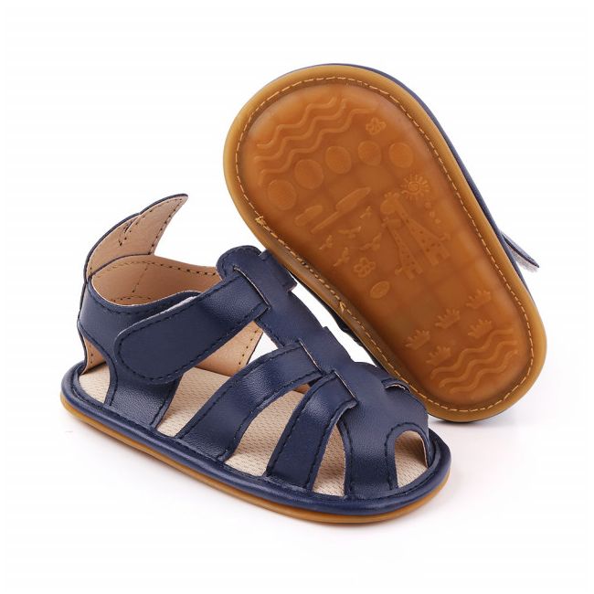 Sandalute bleumarine pentru baietei - Urechi de iepuras MDD2402-1-SA2(p01)