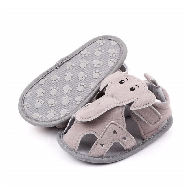 Sandalute gri pentru baietei - Elefantelul MBD2403-2-SA3