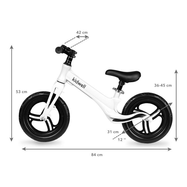 Bicicleta fara pedale kidwell falcon white edeedirobifal04a0